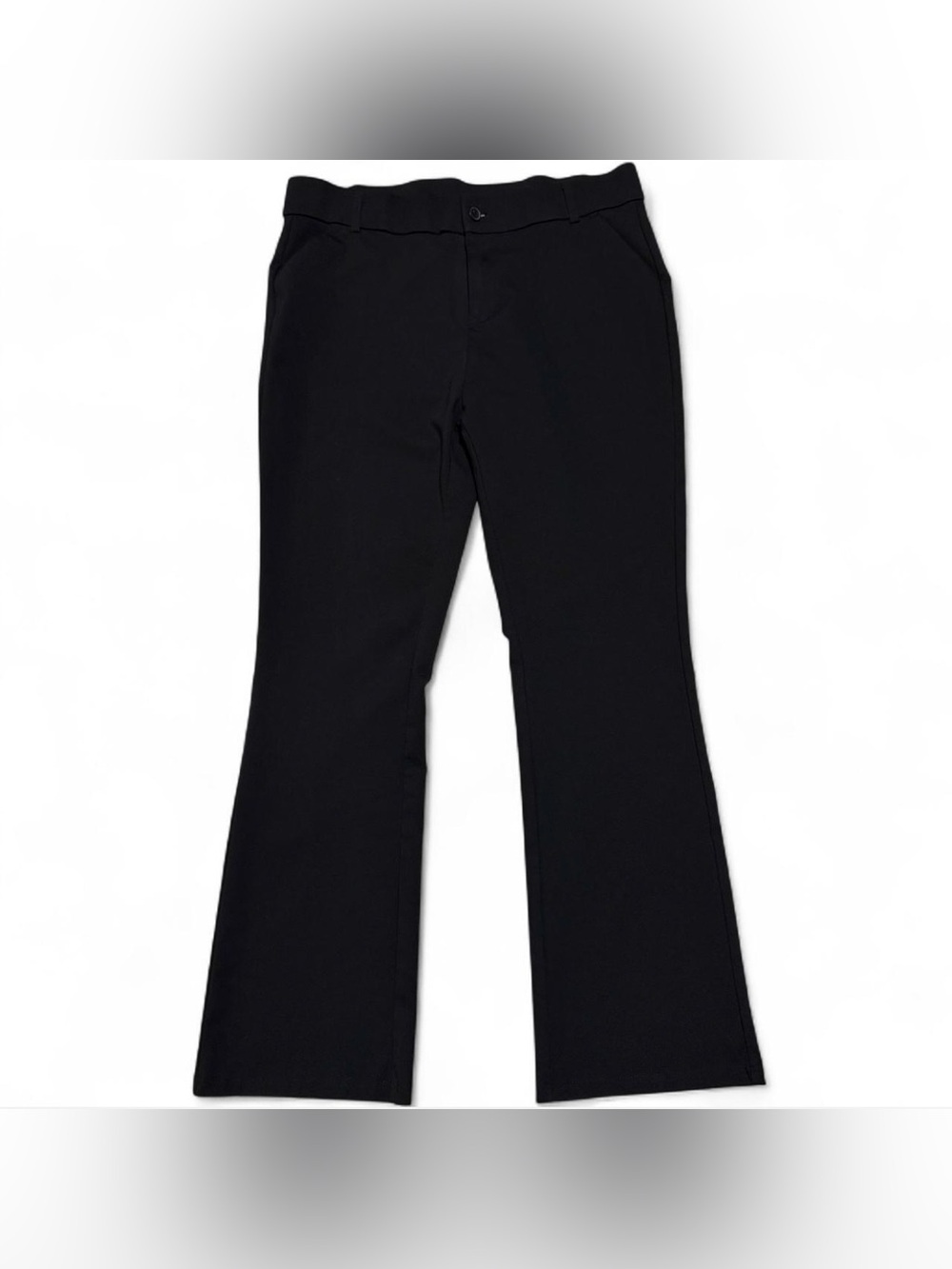 Women’s Black Flare Dress Pants Slacks Size 16 x 32 High Waist Stretch Work pant